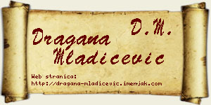 Dragana Mladićević vizit kartica